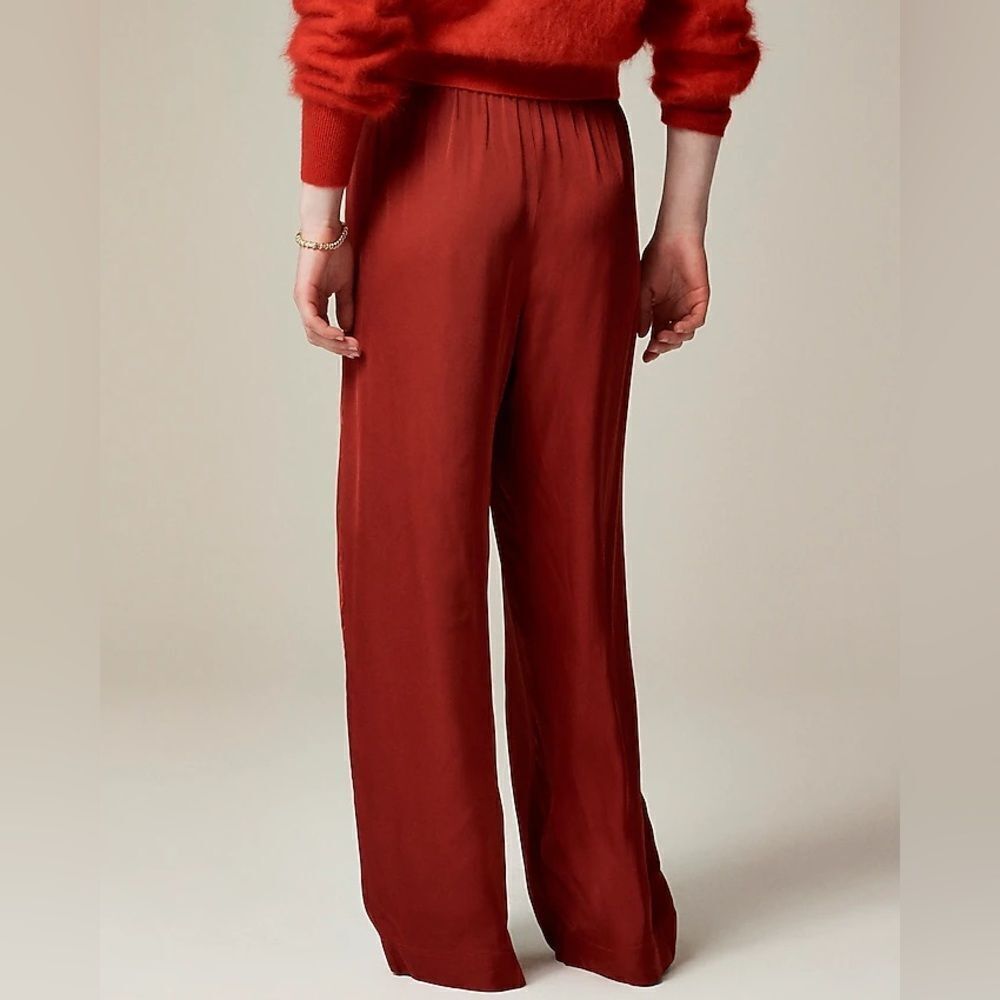 NWT J CREW Soft shine pajama pant in Berry Sangria - Picture 3 of 7